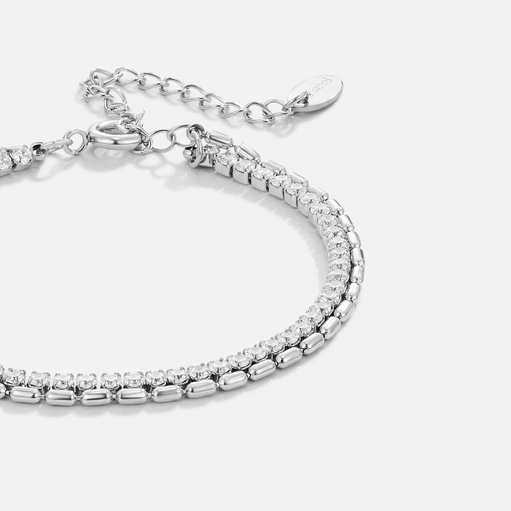 Arelia Silver-Tone Crystal Bracelet