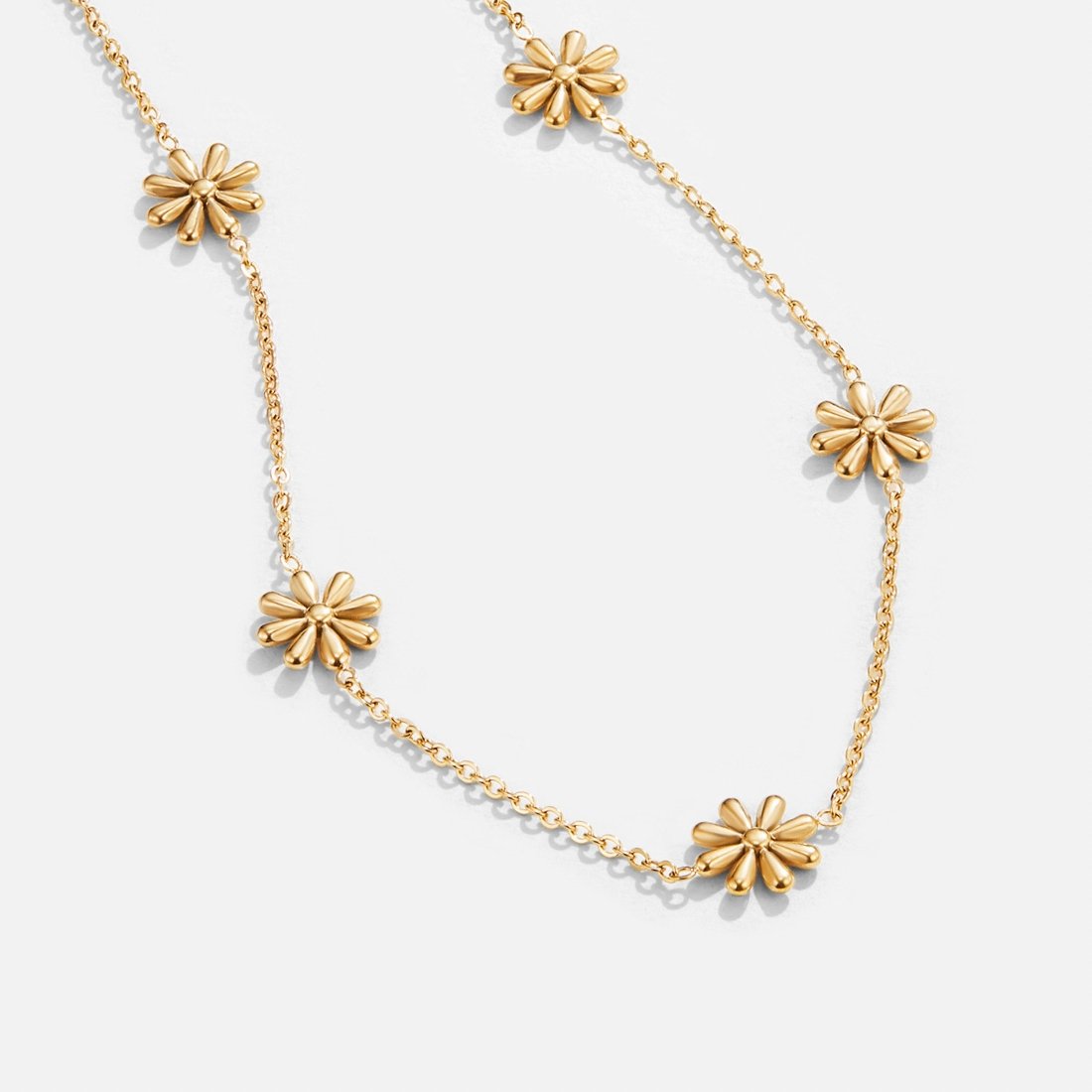 Flower Power Gold-Tone Necklace