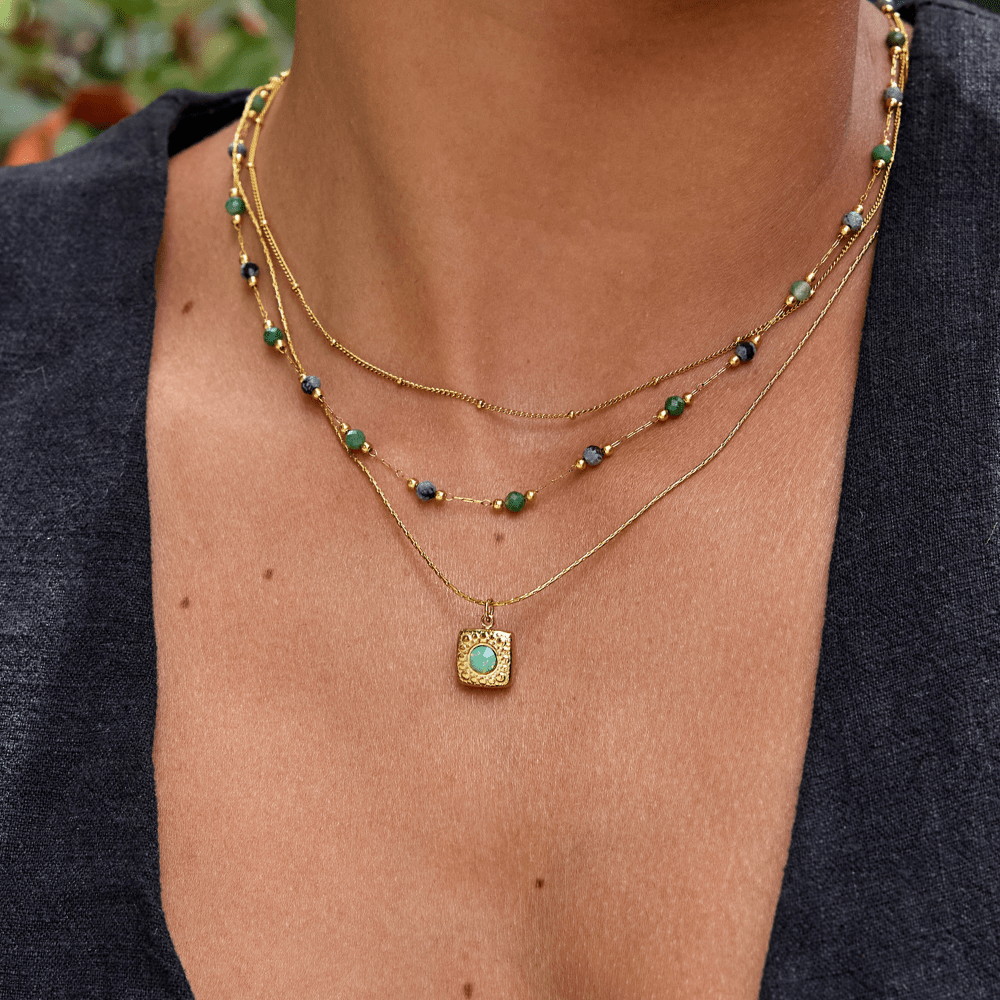 Lara Vintage Gold-Tone Necklace
