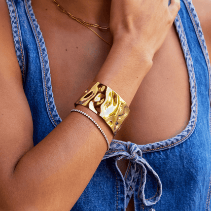 Gold-Tone Open Cuff Bracelet