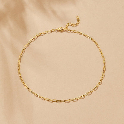 Gold-Tone Paperclip Charm Necklace Set