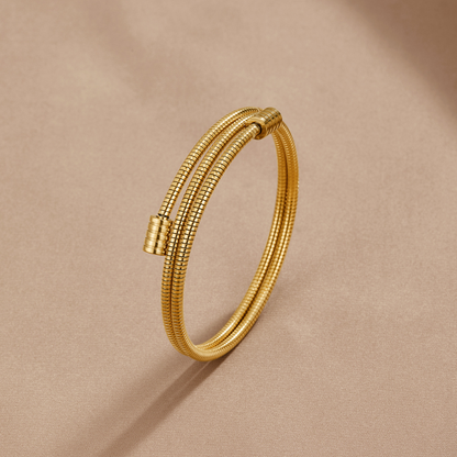 Twisted Gold-Tone Rope Bracelet