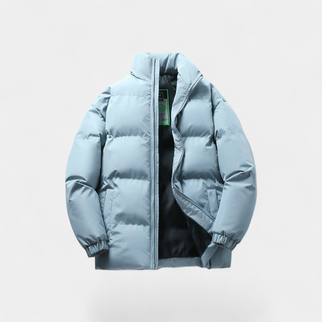 Men's Quilted Cotton Puffer Jacket – Loose Modern Fit