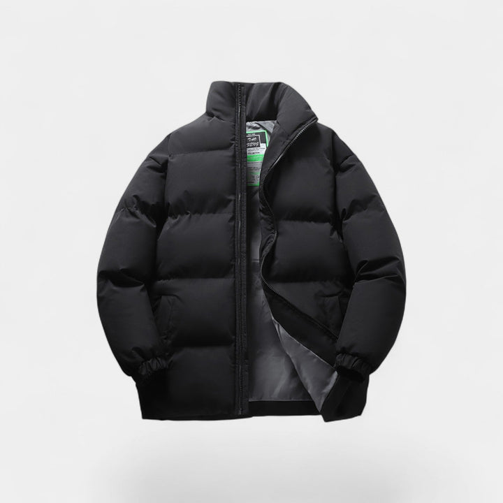 Men's Quilted Cotton Puffer Jacket – Loose Modern Fit