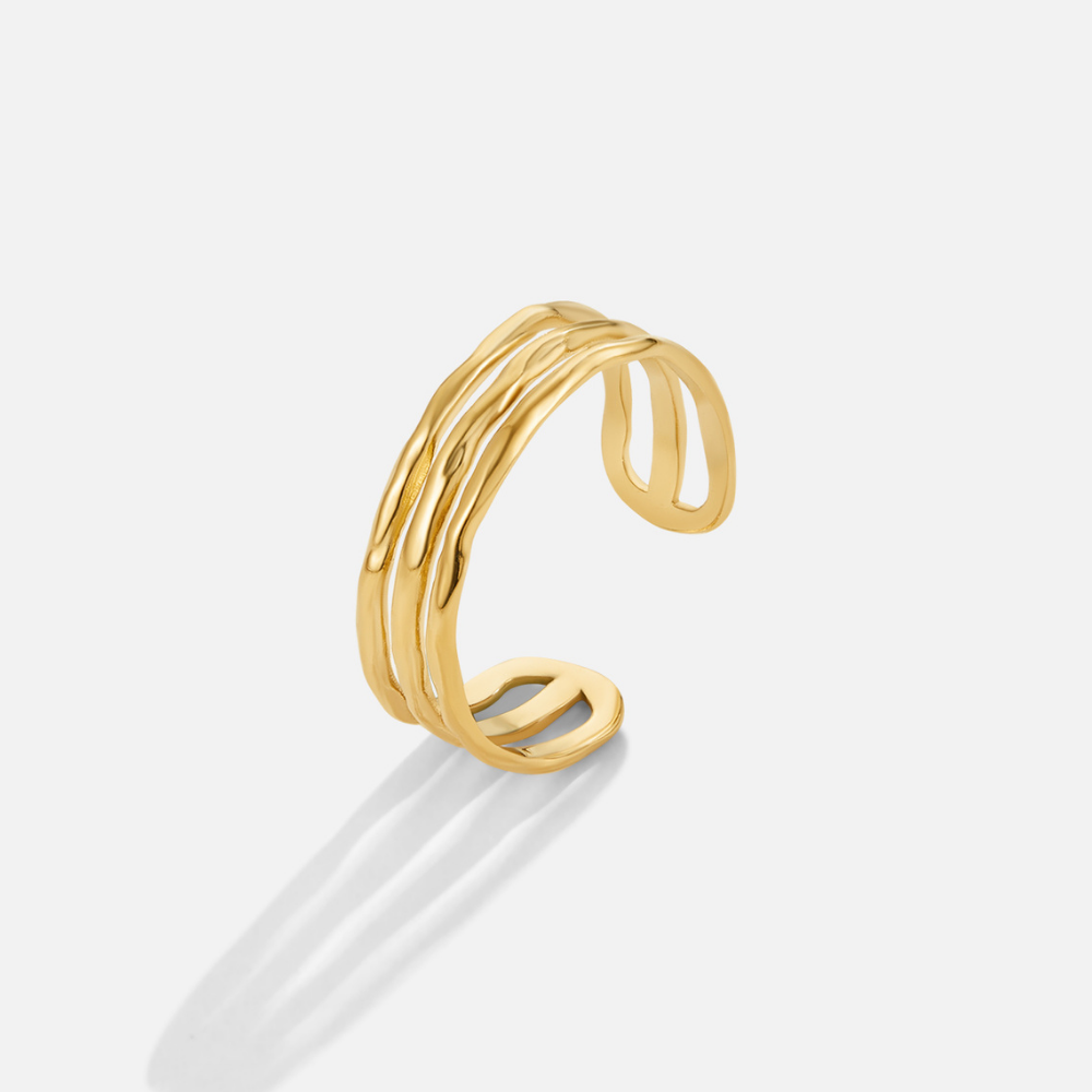 Ohio Layered Gold-Tone Ring