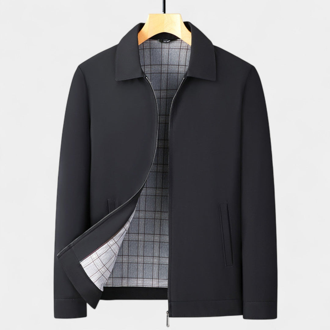 Men's Business Casual Jacket – Relaxed Lapel Collar