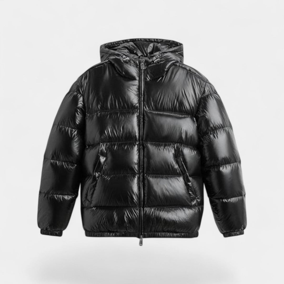 Men's Hooded Down Jacket – Insulated Winter Puffer