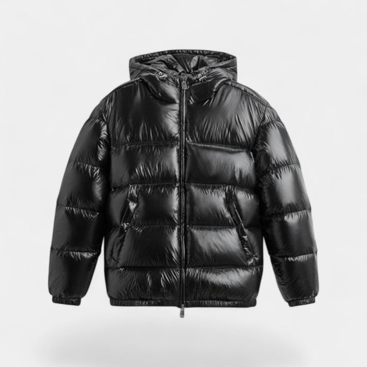 Men's Hooded Down Jacket – Insulated Winter Puffer