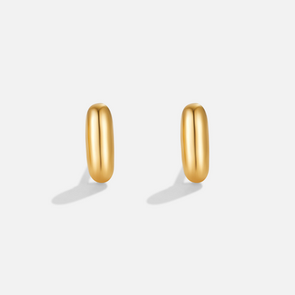 Gold-Tone Bubble Letter Earrings