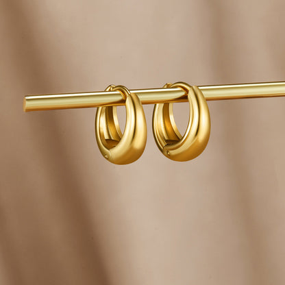Audrey Gold-Tone Hoop Earrings