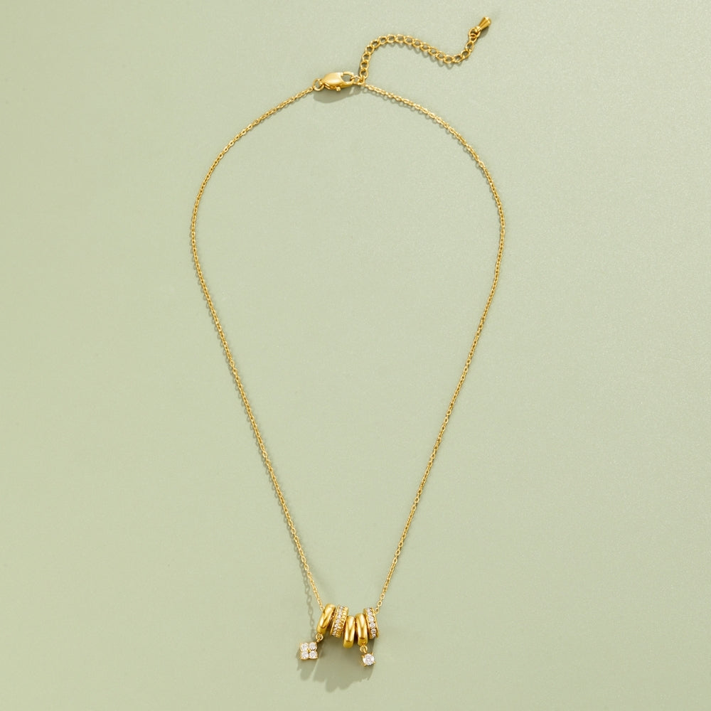Aurea Gold-Tone Ring Pendant Necklace