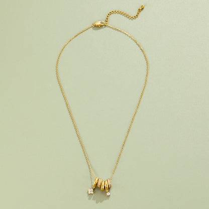 Aurea Gold-Tone Ring Pendant Necklace