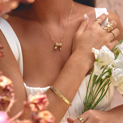 Aurea Gold-Tone Ring Pendant Necklace