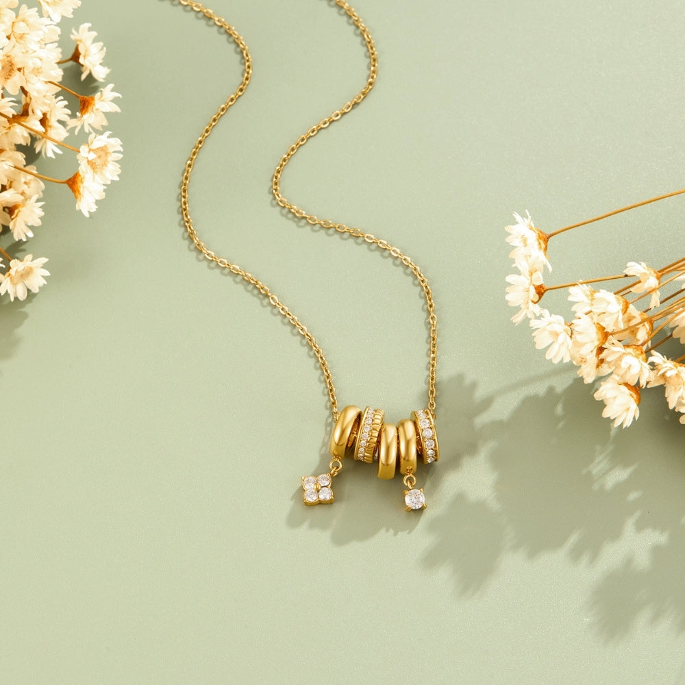 Aurea Gold-Tone Ring Pendant Necklace