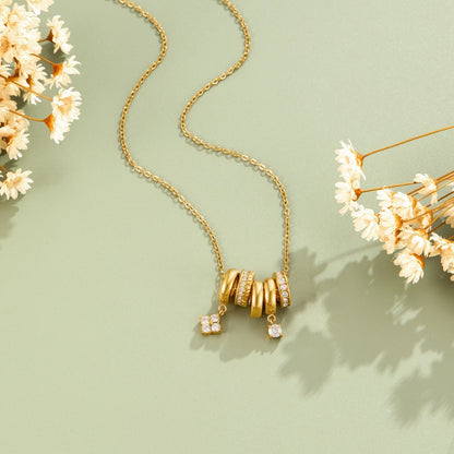 Aurea Gold-Tone Ring Pendant Necklace