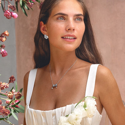 Aurea Silver-Tone Ring Pendant Necklace