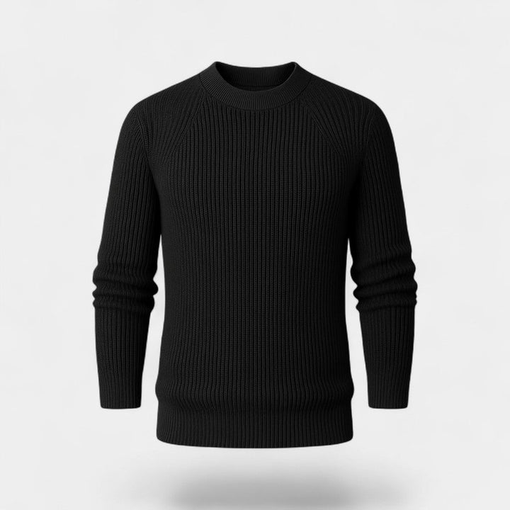 Men's Oversized Jumper – Thick Ribbed Wool Blend Knit