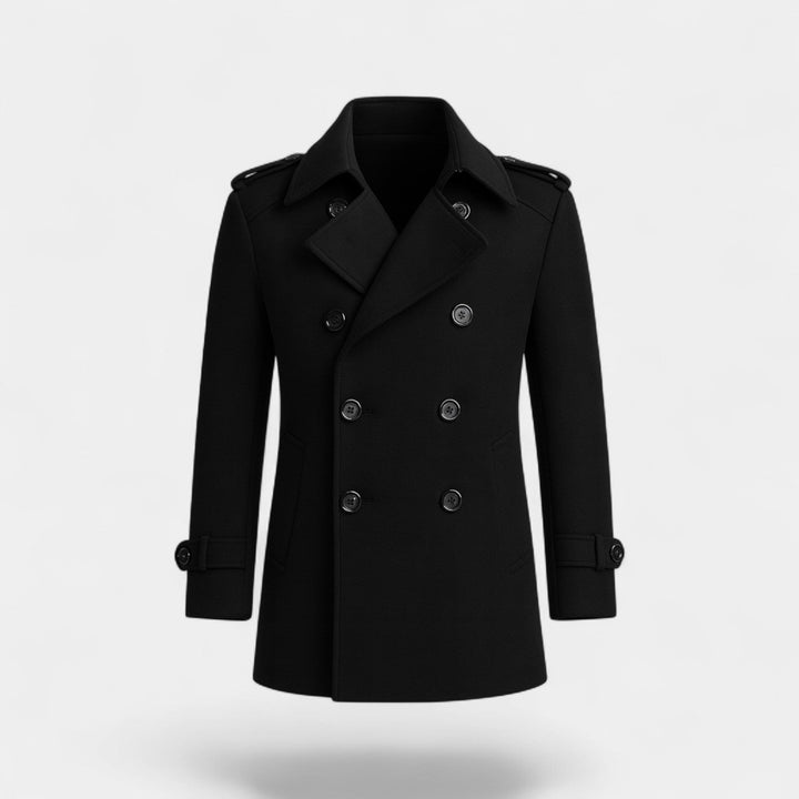 Men's Cotton Blend Trench Coat – Belted Mid Length