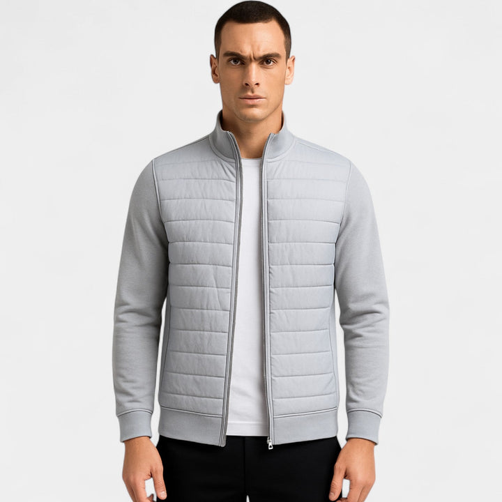 Men's Knitted Jacket – Lightweight Stand Collar Cut