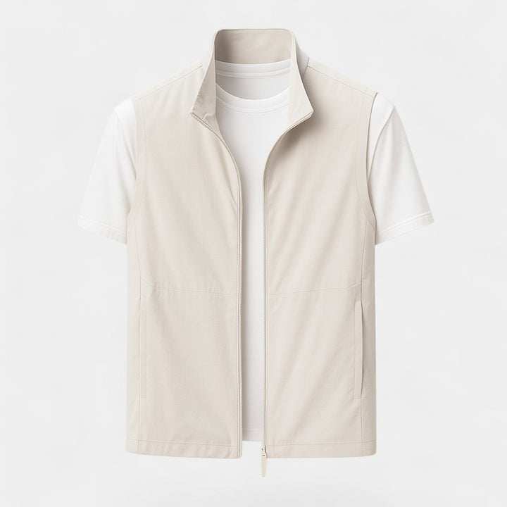 Men's Utility Body Warmer – Structured Stand Collar