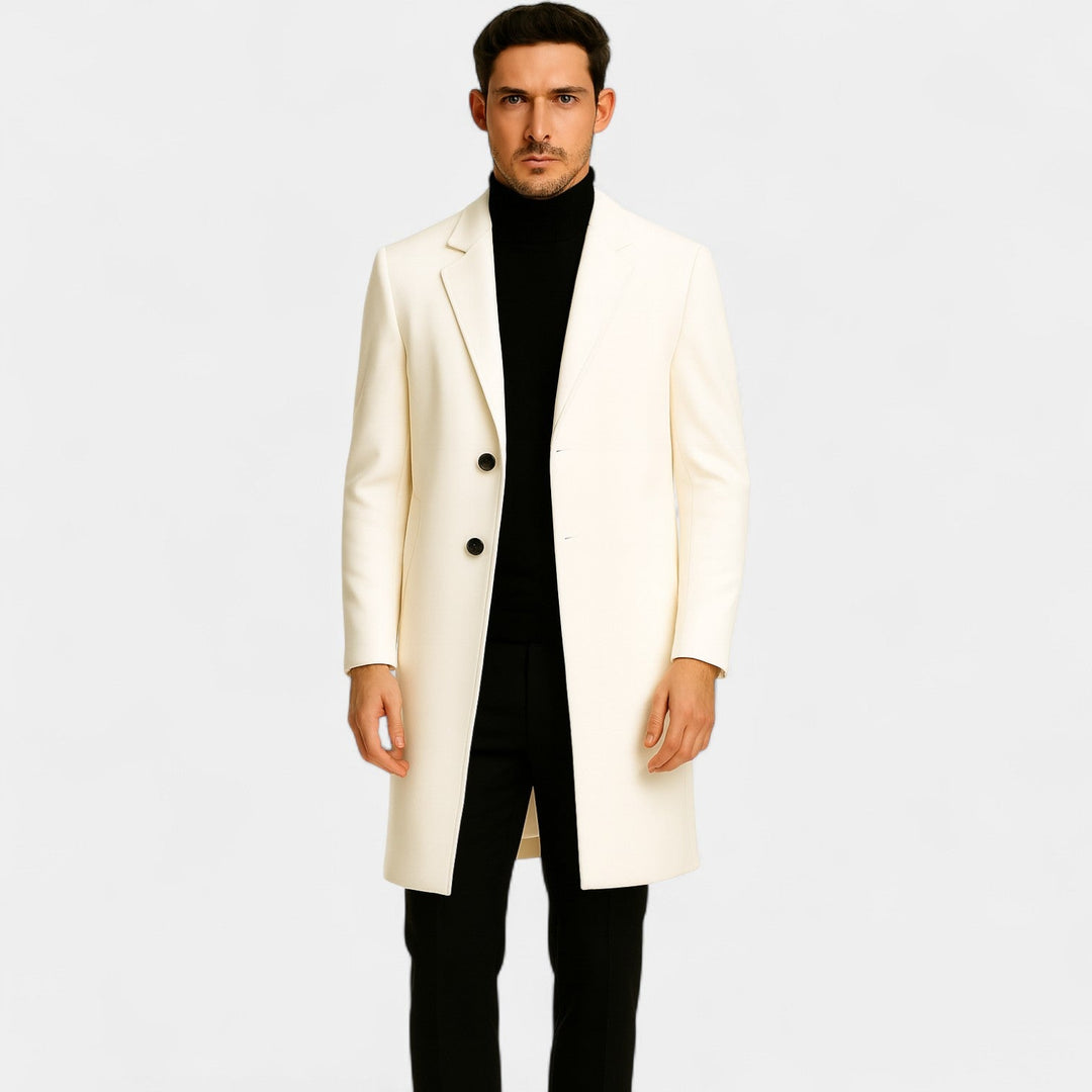 Men's Cotton Coat – Mid Length Windbreaker Style