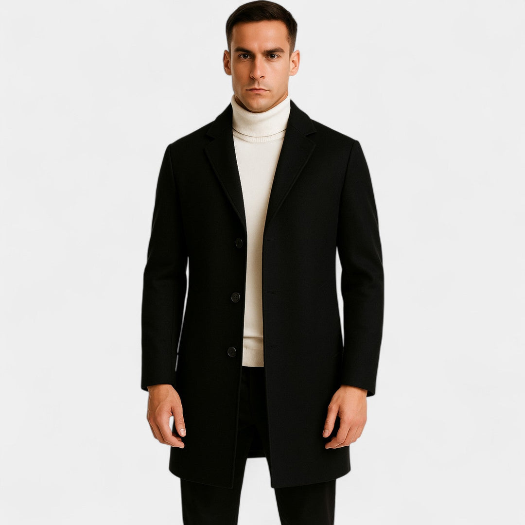 Men's Cotton Coat – Mid Length Windbreaker Style