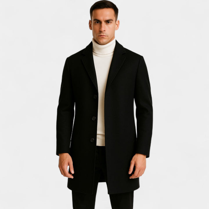 Men's Cotton Coat – Mid Length Windbreaker Style