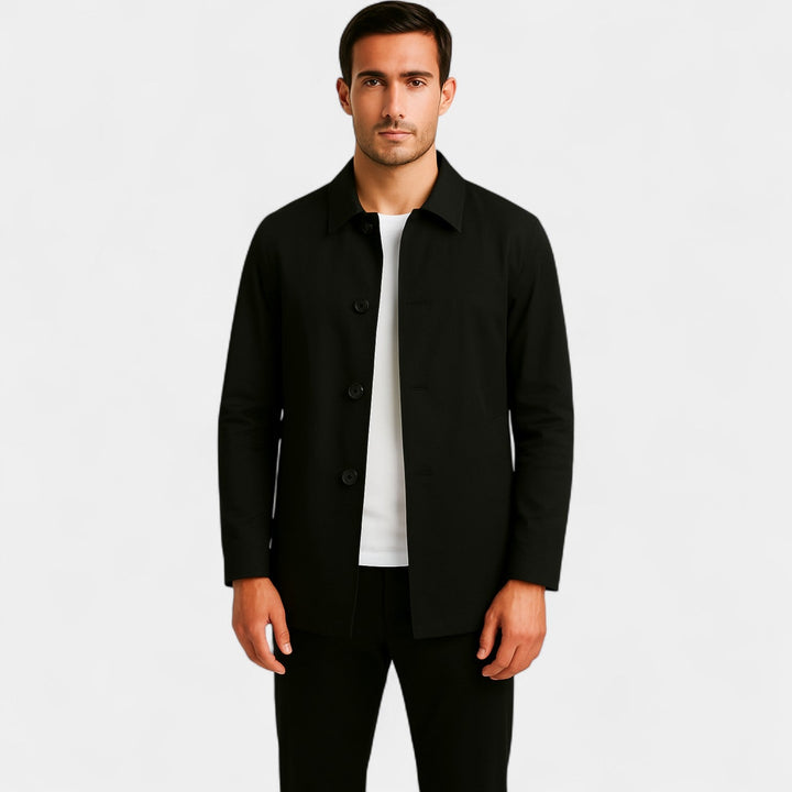 Men's Trench Coat – Lightweight Mid Length Unlined