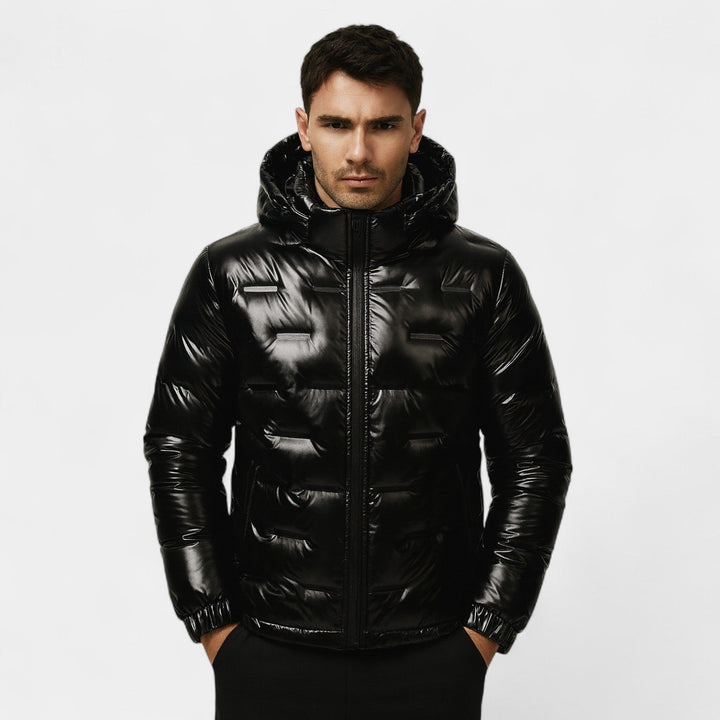 Men's Hooded Down Puffer Jacket – Lightweight Warmth
