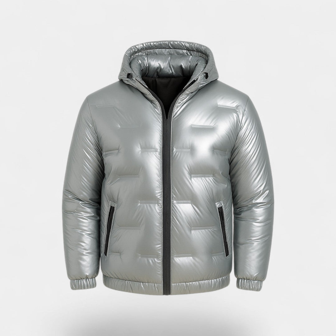Men's Hooded Down Puffer Jacket – Lightweight Warmth