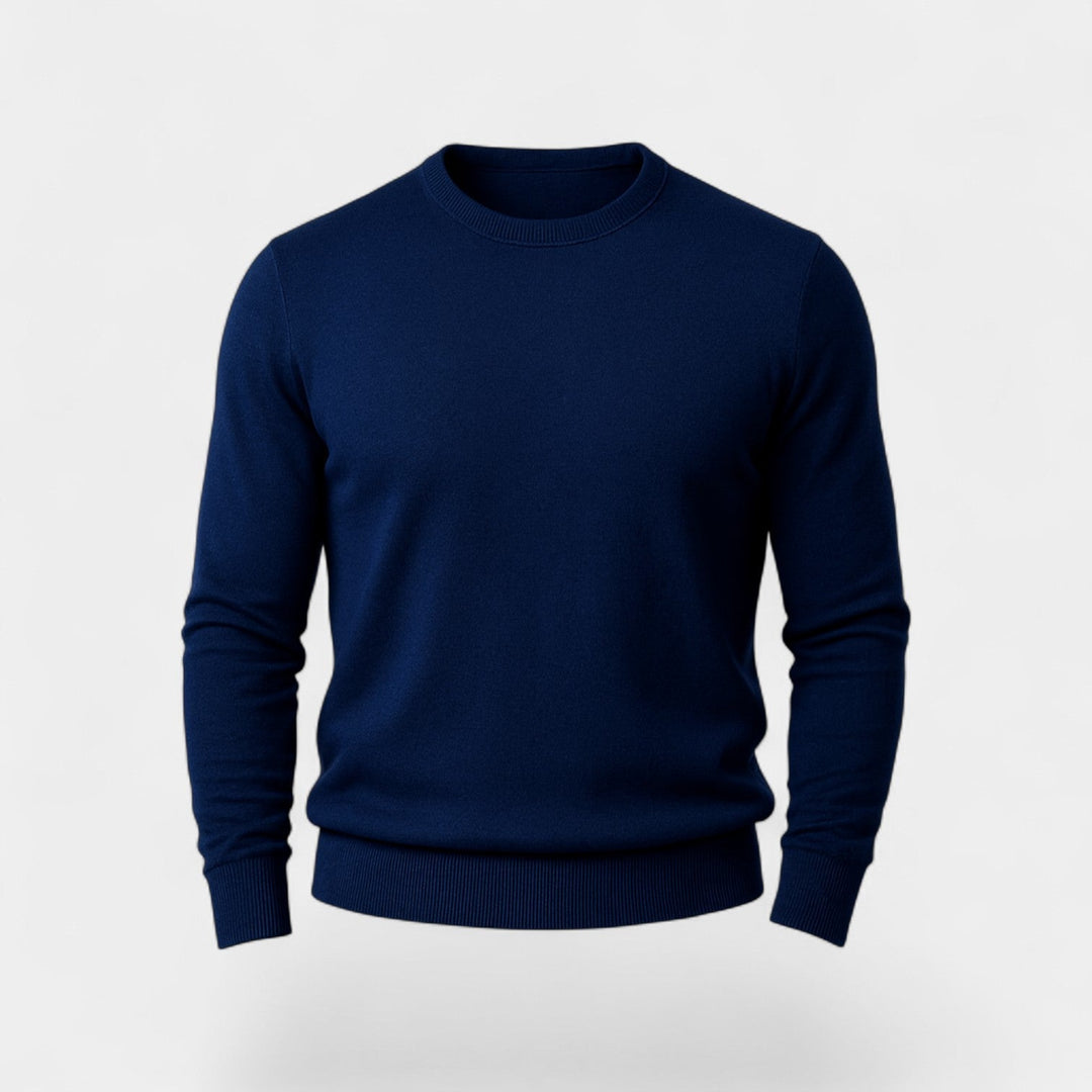 Men's Slim Fit Jumper – Minimalist Crew Neck Knit