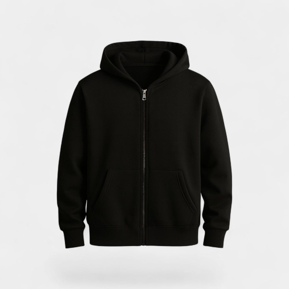 Men's Zip Through Hooded Cardigan – Relaxed Technical Knit