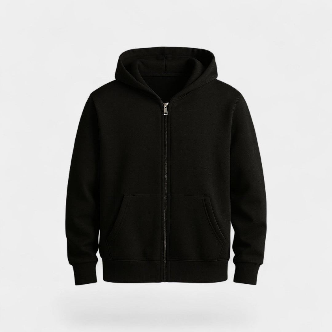 Men's Zip Through Hooded Cardigan – Relaxed Technical Knit