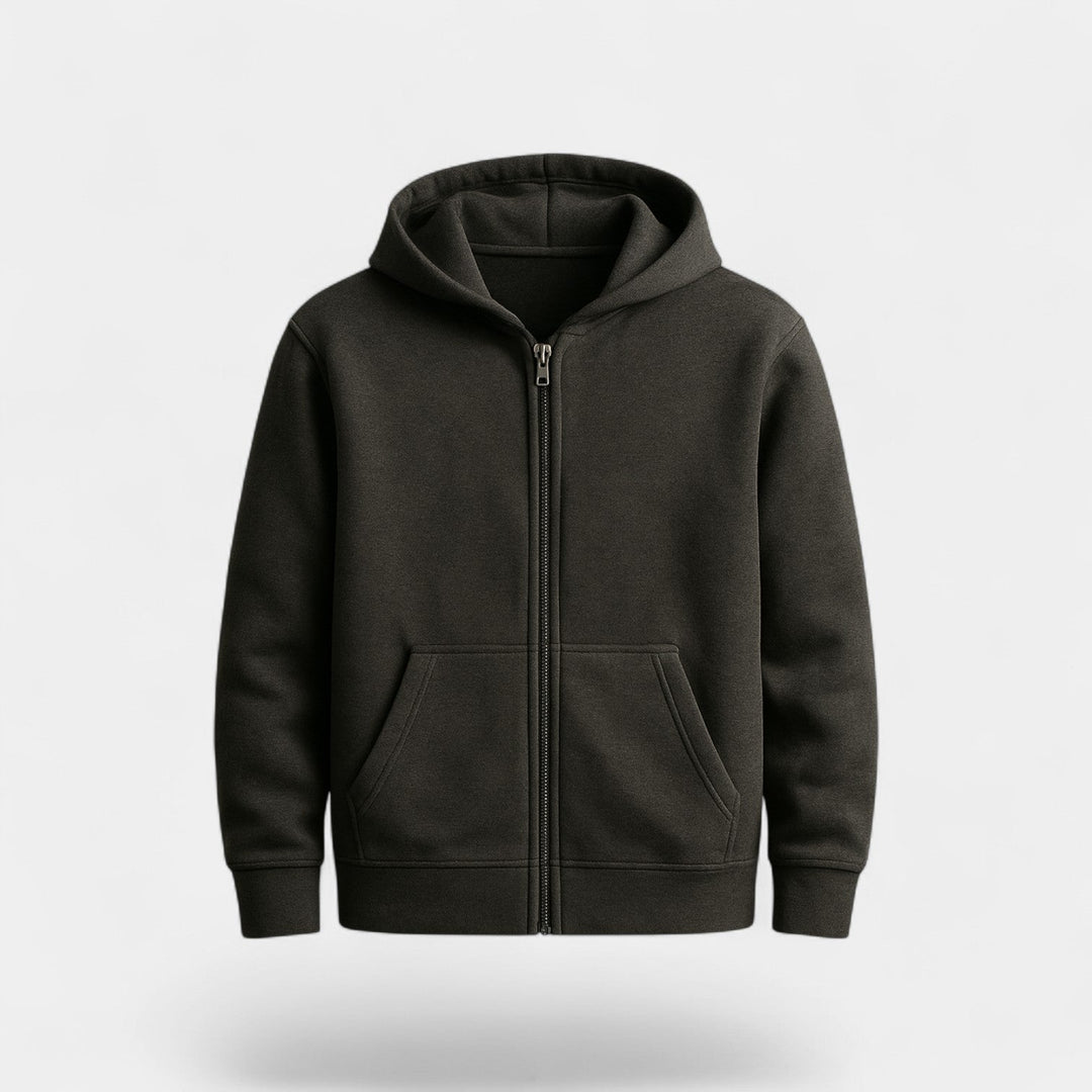 Men's Zip Through Hooded Cardigan – Relaxed Technical Knit