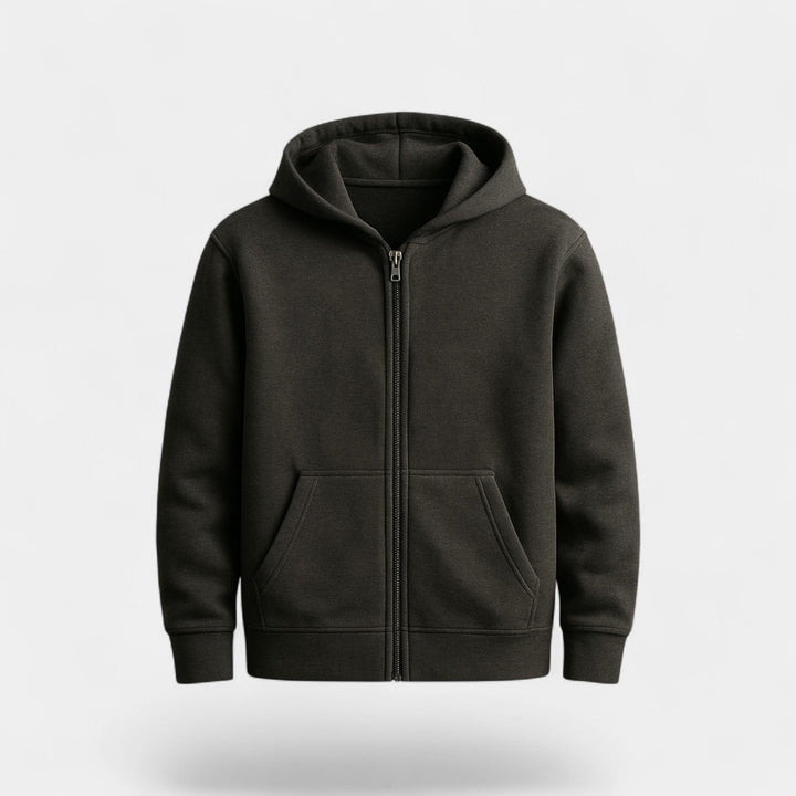 Men's Zip Through Hooded Cardigan – Relaxed Technical Knit