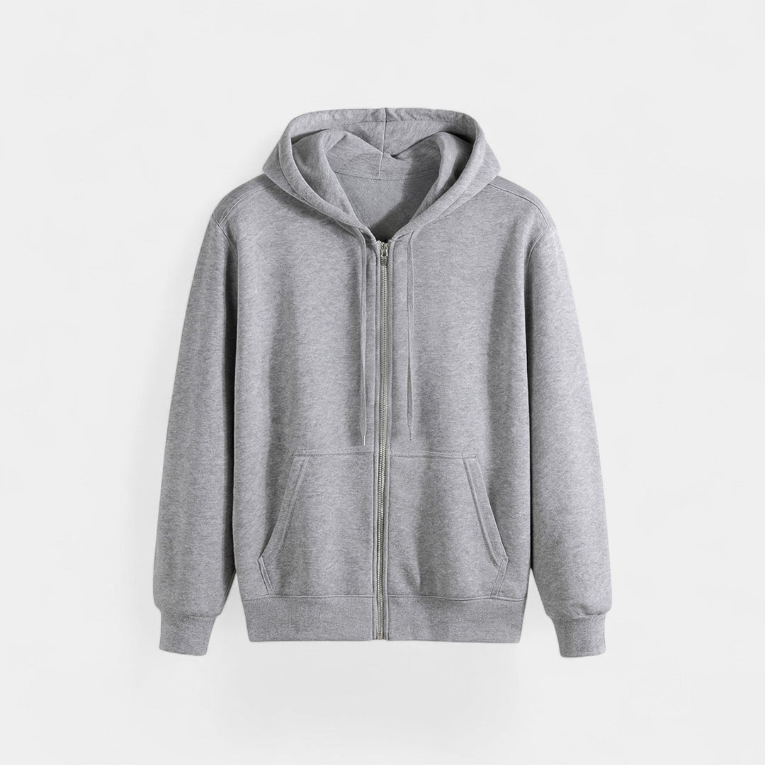 Men's Zip Through Hooded Cardigan – Relaxed Technical Knit