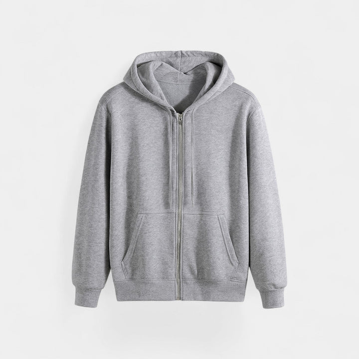 Men's Zip Through Hooded Cardigan – Relaxed Technical Knit