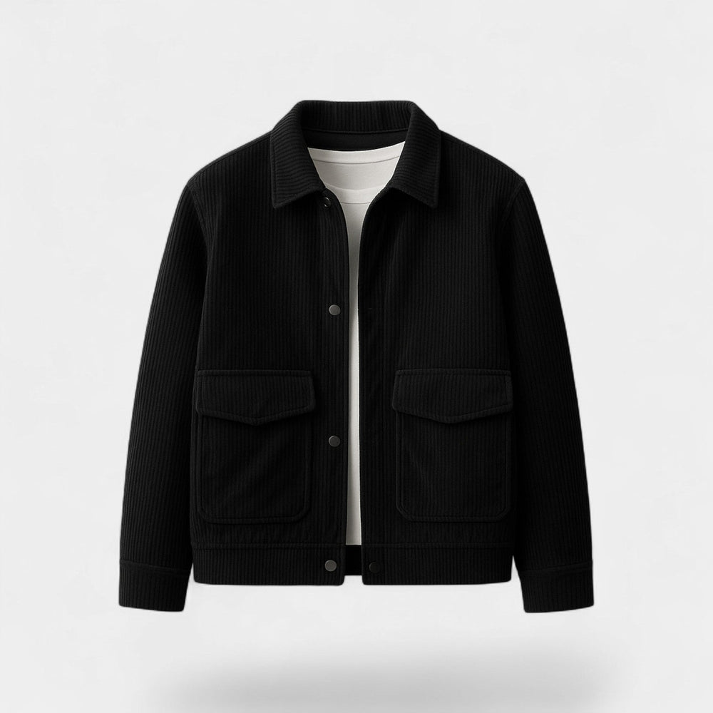 Men's Corduroy Jacket – Loose Fit with Retro Texture