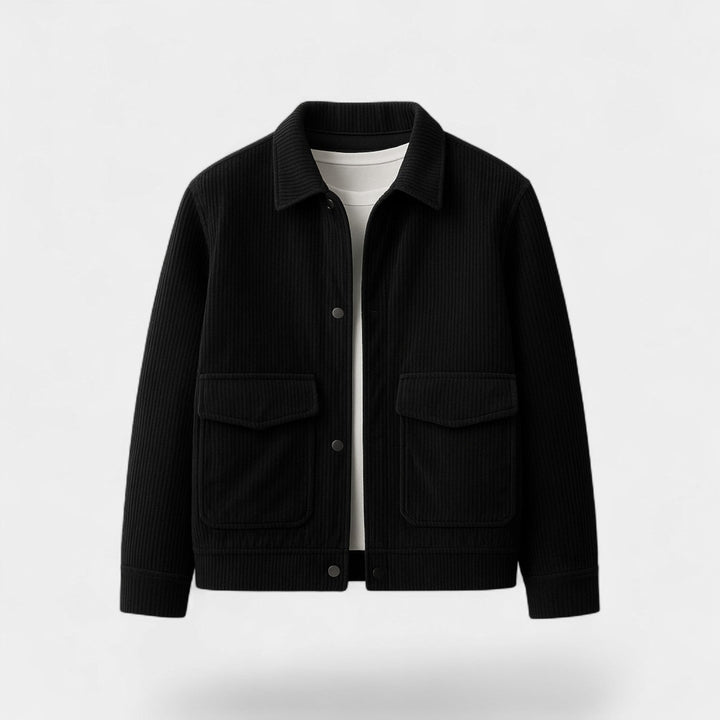 Men's Corduroy Jacket – Loose Fit with Retro Texture