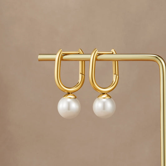 Cora Pearl Hoop Earrings