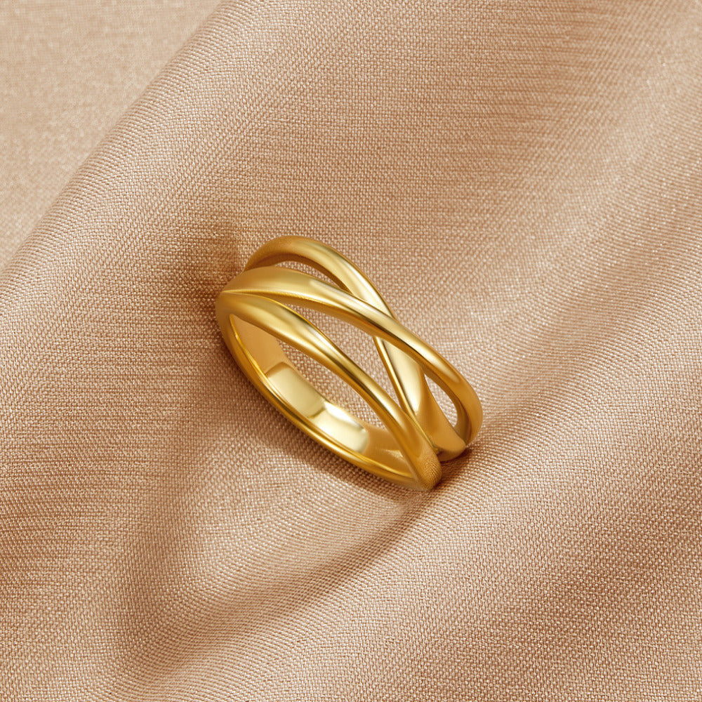 Maisie Entwined Gold-Tone Ring