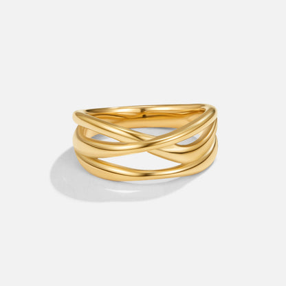 Maisie Entwined Gold-Tone Ring