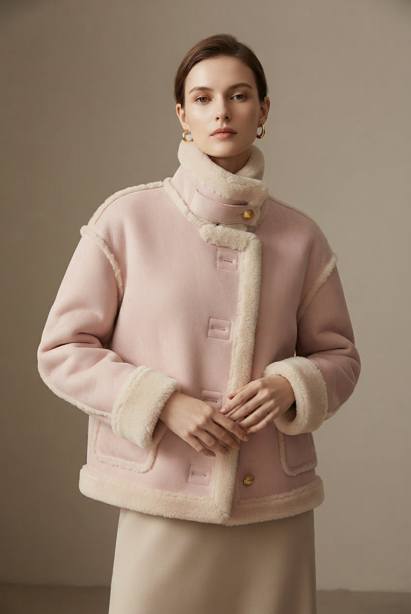 Women's Suede-Look Coat – Loose Fit Temperament Style