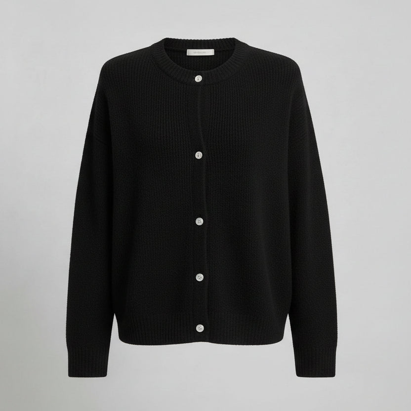 Women's Relaxed Fit Knit Sweater – Solid Cotton Minimalist Pullover