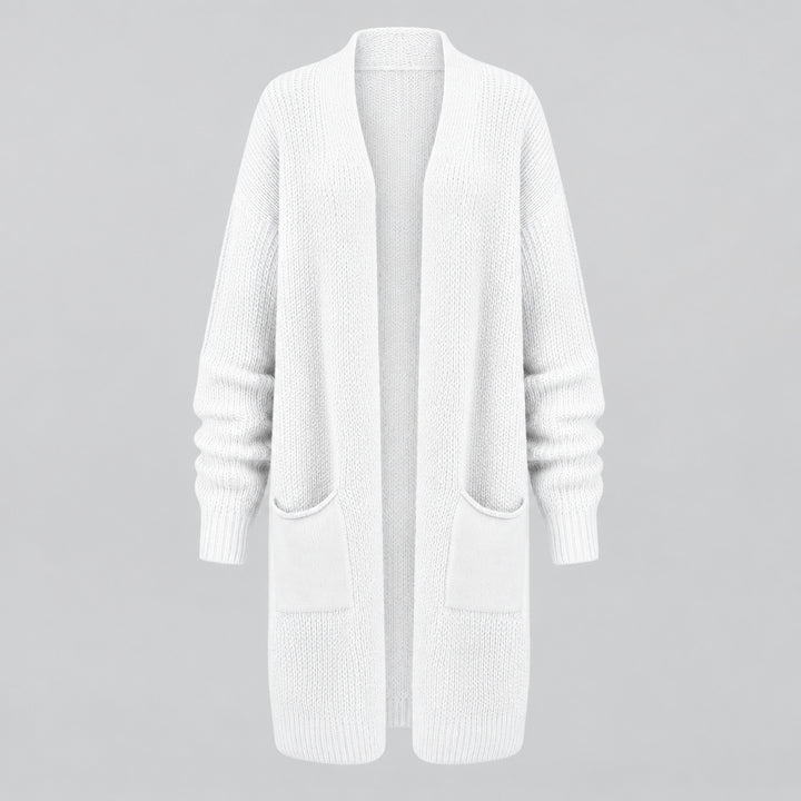 Men's Cardigan Sweater – Knit Cotton Blend, Loose Fit, Side Pockets