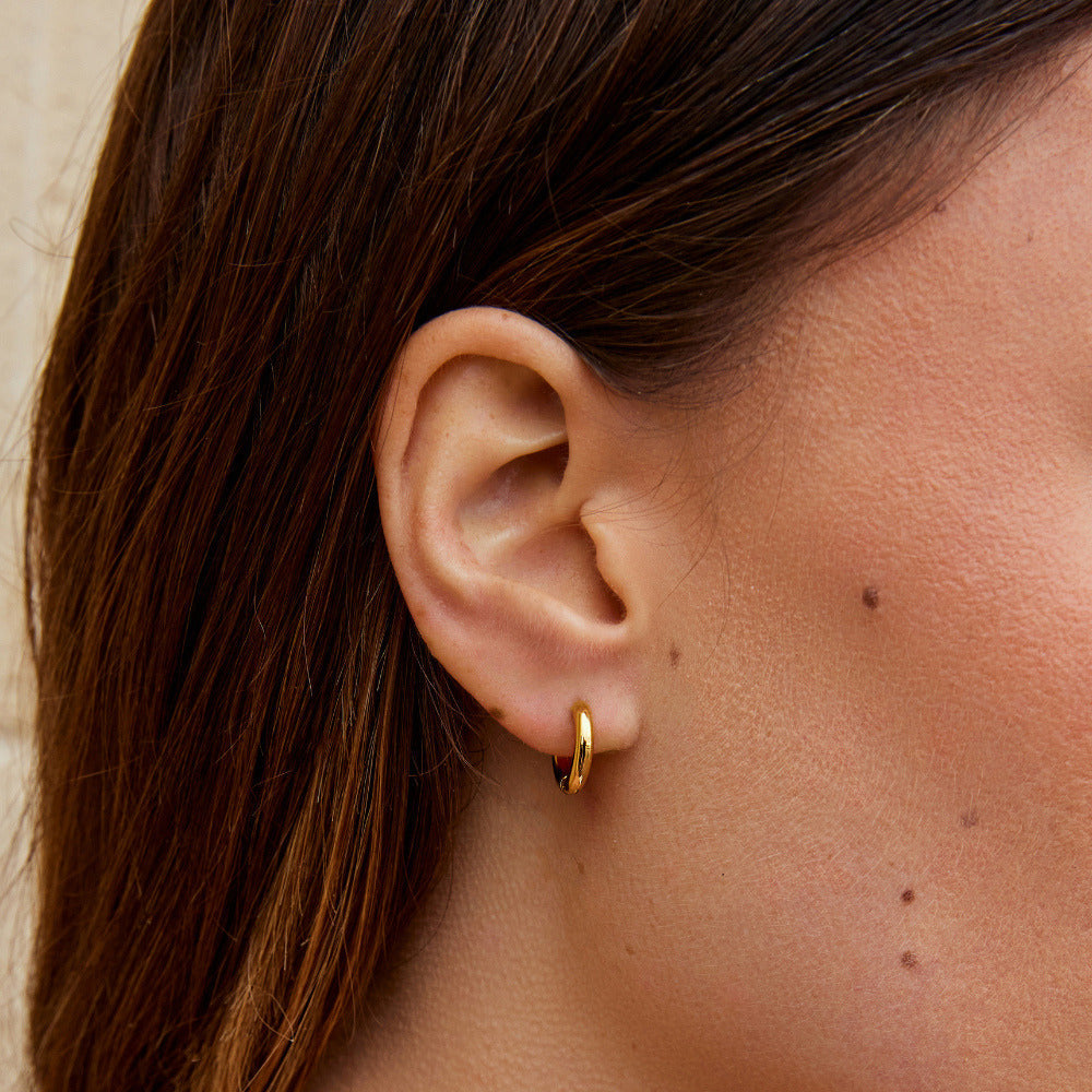 Gold-Tone Mini Hoop Trio Set