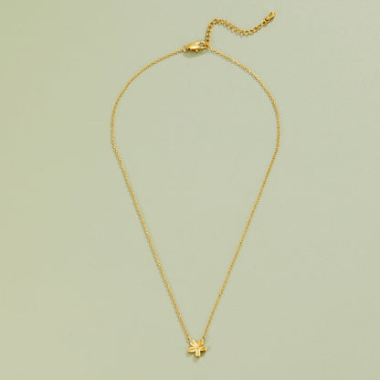 Golden Blossom Pendant Necklace