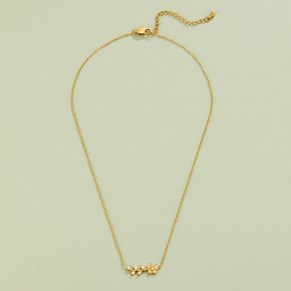 Golden Crystal Vine Necklace