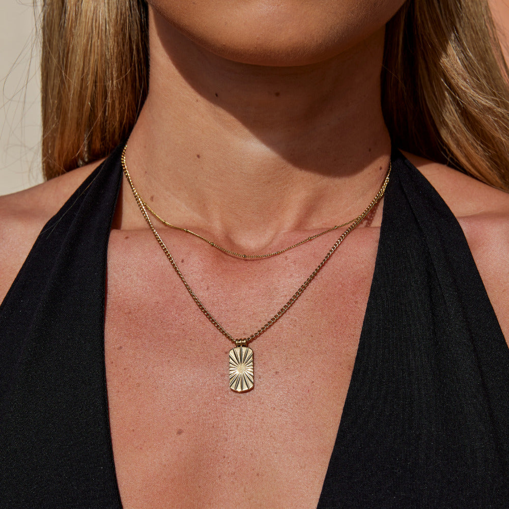 Kiya Gold-Tone Pendant Necklace
