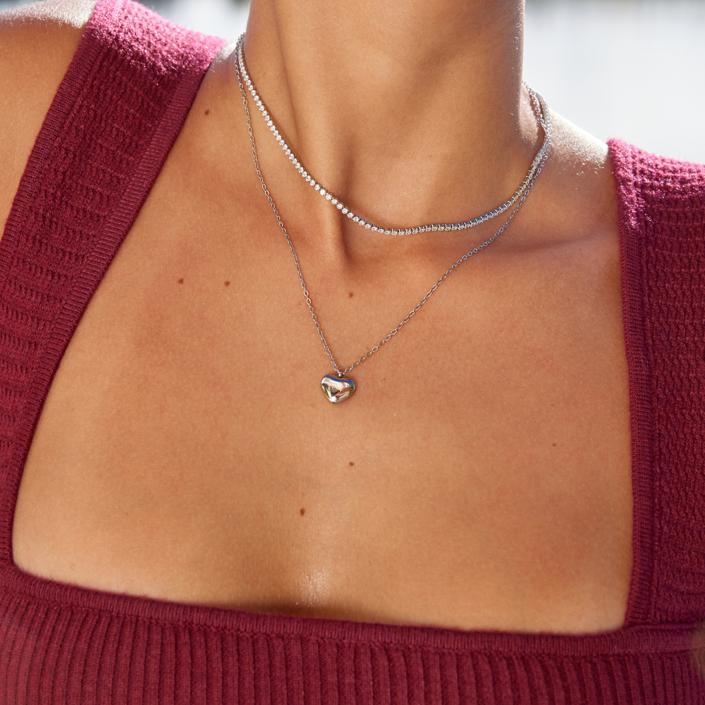 Cordelia Silver-Tone Crystal Necklace